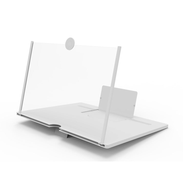Pull-out Mobile Phone Screen Magnifier 3D Video Desktop Mobile Phone Holder, Size:12 inch
