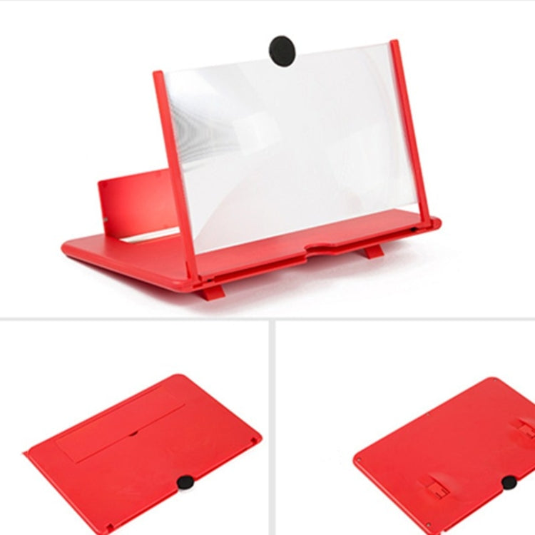 Pull-out Mobile Phone Screen Magnifier 3D Video Desktop Mobile Phone Holder, Size:12 inch