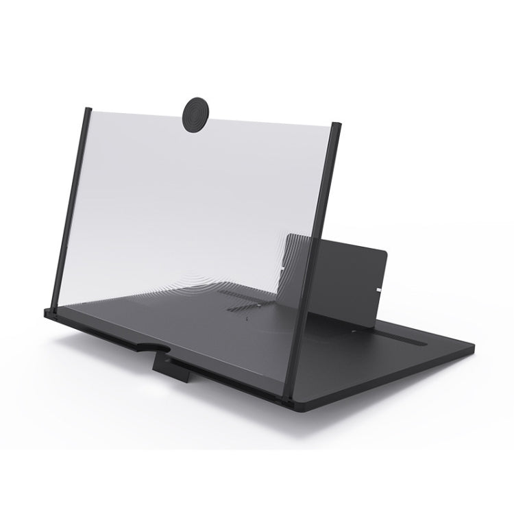 Pull-out Mobile Phone Screen Magnifier 3D Video Desktop Mobile Phone Holder, Size:12 inch
