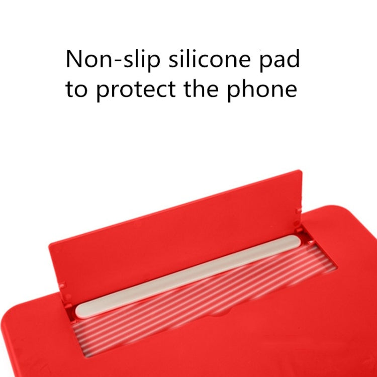 Pull-out Mobile Phone Screen Magnifier 3D Video Desktop Mobile Phone Holder, Size:12 inch