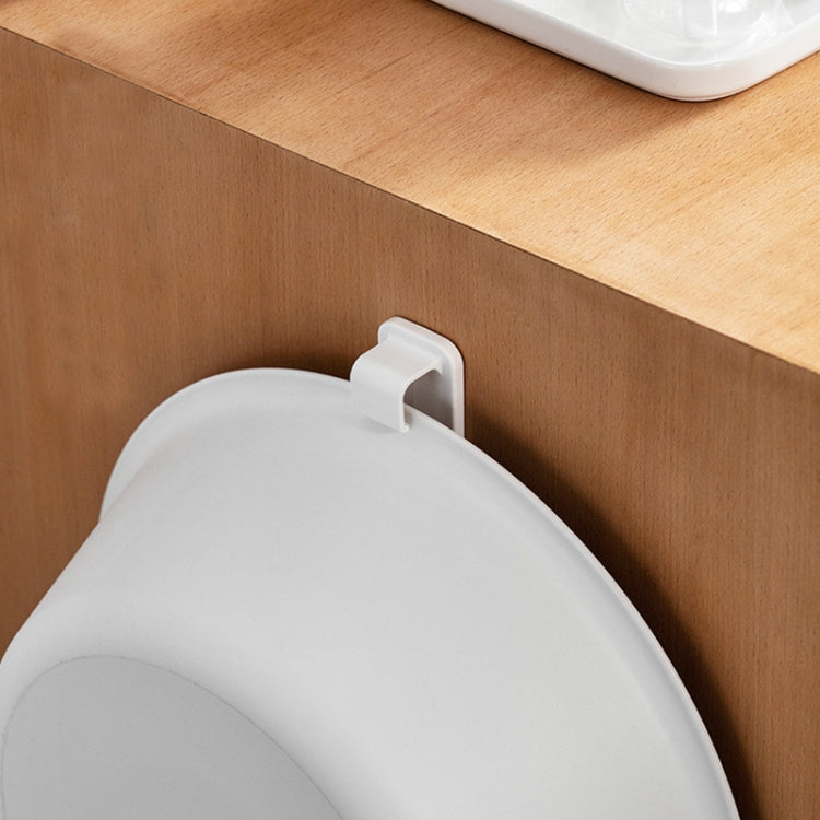 10 PCS Washbasin Hook Free Punching Bathroom Kitchen Household Washbasin Storage Rack