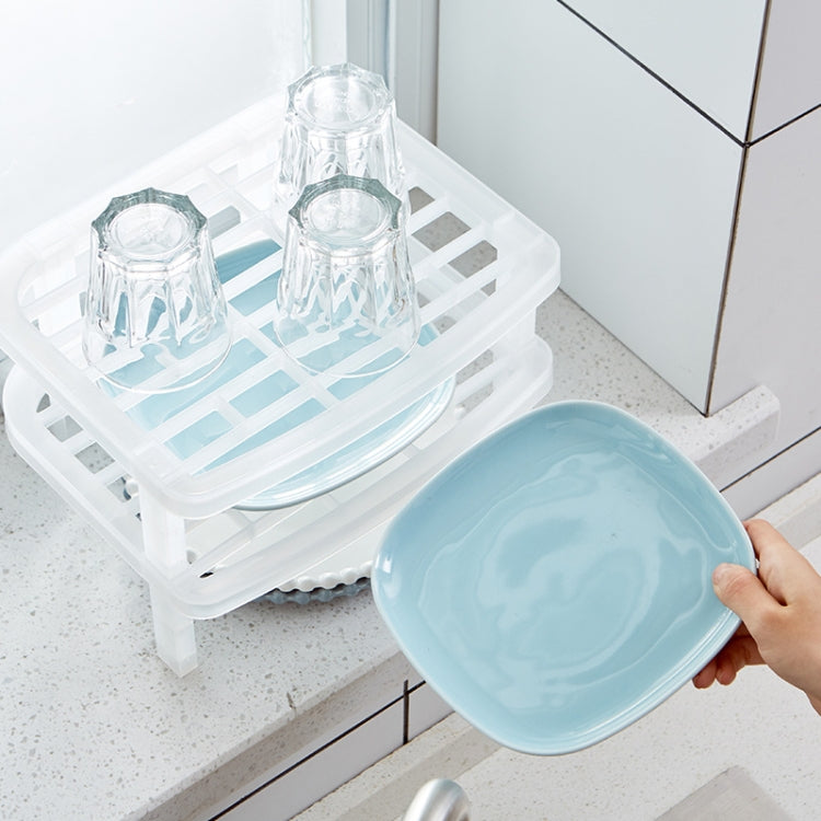 4 PCS Stackable Kitchen Tableware Rack Cabinet Rack Tableware Drying Rack