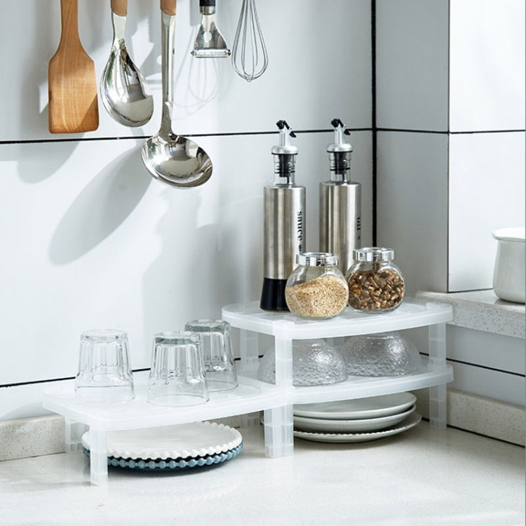 4 PCS Stackable Kitchen Tableware Rack Cabinet Rack Tableware Drying Rack