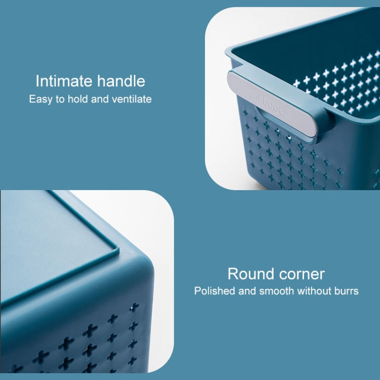 3 PCS Desktop Snack Storage Basket Kitchen Portable Storage Basket Sundries Box Random Color Delivery