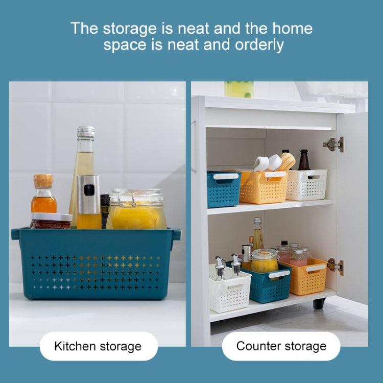 3 PCS Desktop Snack Storage Basket Kitchen Portable Storage Basket Sundries Box Random Color Delivery