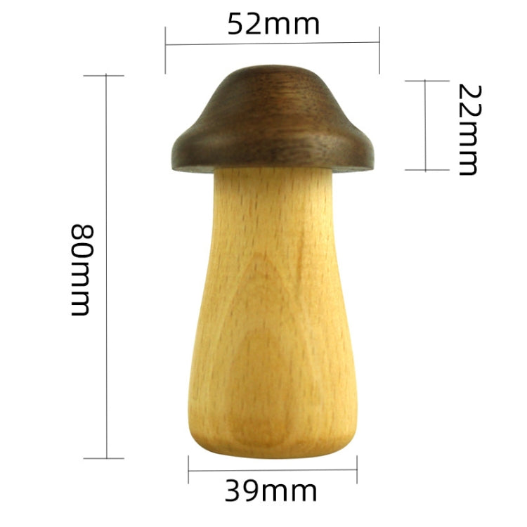 Mushroom Solid Wood Toothpick Holder Walnut Toothpick Storage Box