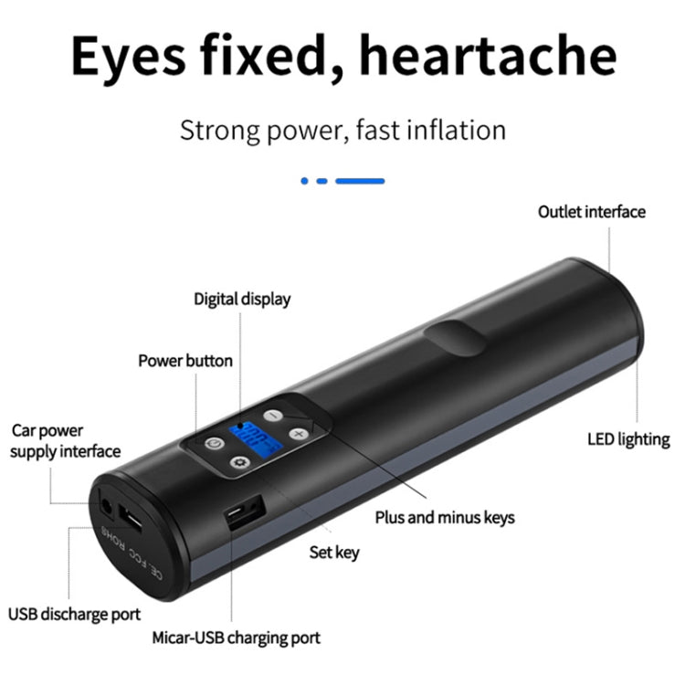 Portable Multifunctional Wireless Smart Car Air Pump Bicycle Motorcycle Electric Air Pump