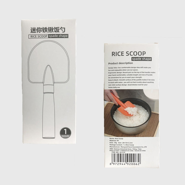 6 PCS Creative Shovel Shape Household Spoon Plastic Mixing Rice Spoon