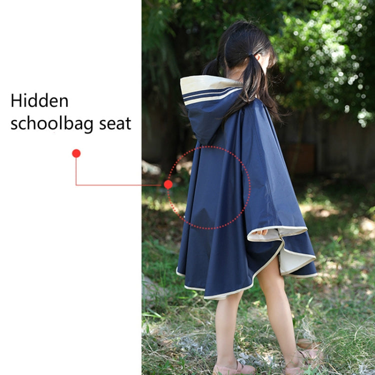 Boys And Girls Raincoat Kindergarten Baby Three-dimensional Poncho With Schoolbag Seat, Size: S