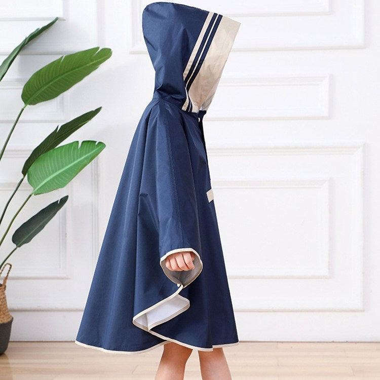 Boys And Girls Raincoat Kindergarten Baby Three-dimensional Poncho With Schoolbag Seat, Size: S