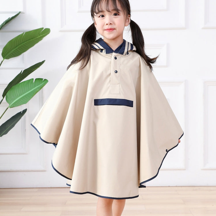 Boys And Girls Raincoat Kindergarten Baby Three-dimensional Poncho With Schoolbag Seat, Size: S