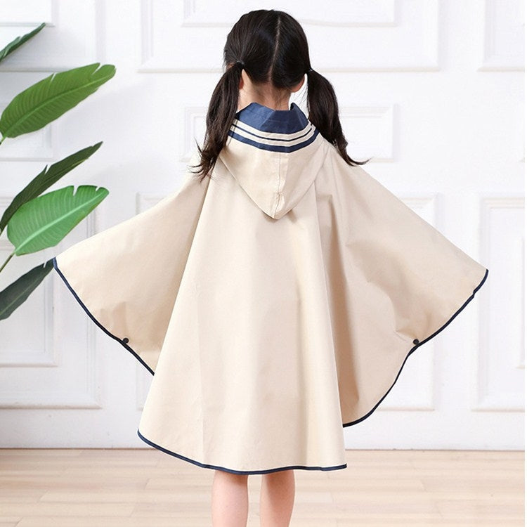 Boys And Girls Raincoat Kindergarten Baby Three-dimensional Poncho With Schoolbag Seat, Size: S