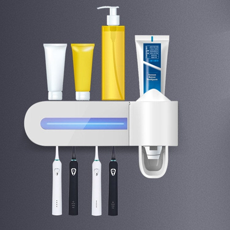Smart Toothbrush Sterilizer UV Sterilization Electric Wall-mounted Toothbrushing Cup Rack