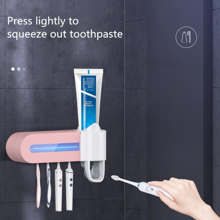 Smart Toothbrush Sterilizer UV Sterilization Electric Wall-mounted Toothbrushing Cup Rack