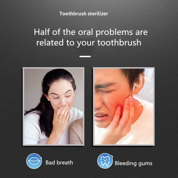 Smart Toothbrush Sterilizer UV Sterilization Electric Wall-mounted Toothbrushing Cup Rack