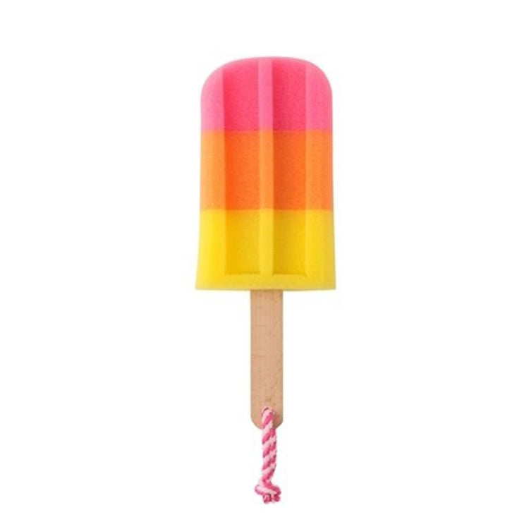 3 PCS Creative Ice Cream Shape Kitchen Sponge Wipe Stick Ice Sponge Brush Kitchen Dishwashing Sponge Scouring Pad(Yellow pink)