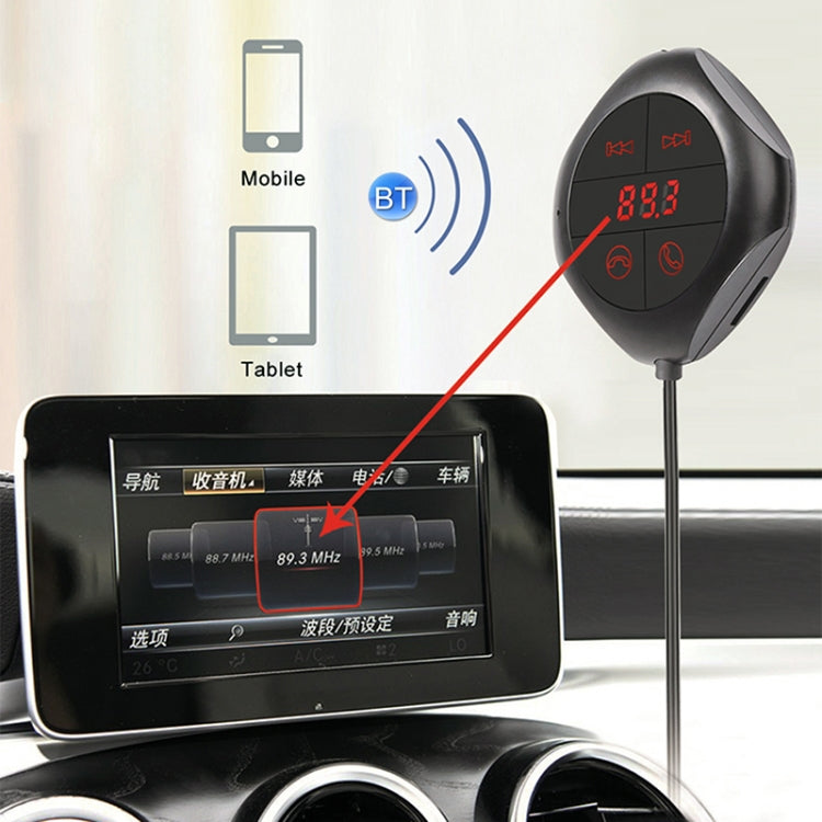 Car Bluetooth MP3 Player FM Transmitter(Black)