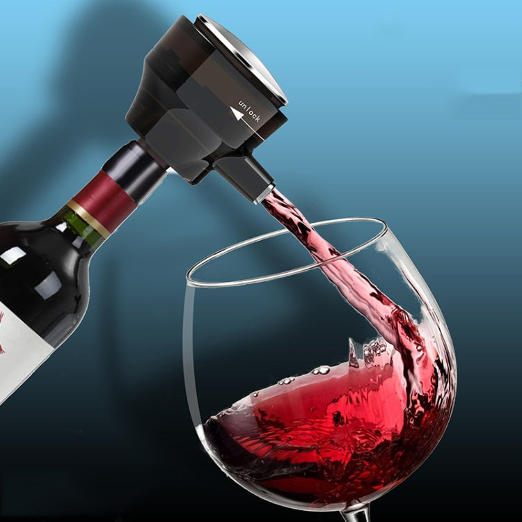 Intelligent Automatic Wine Electric Decanter Beer Foamer Electric Decanter Dispenser(Black)