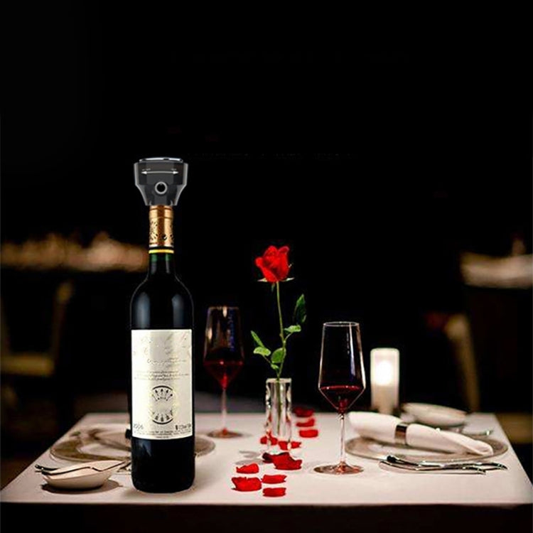 Intelligent Automatic Wine Electric Decanter Beer Foamer Electric Decanter Dispenser(Black)