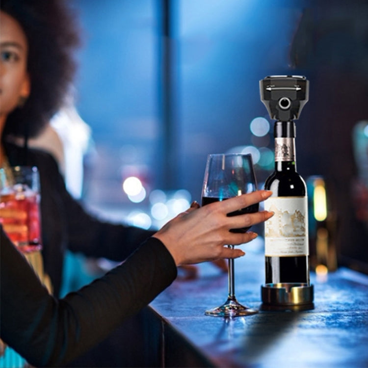 Intelligent Automatic Wine Electric Decanter Beer Foamer Electric Decanter Dispenser(Black)