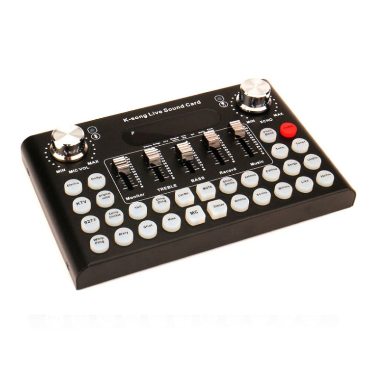 F007 Bluetooth Mobile Phone Live Singing Sound Card Set, Specifications: Sound Card + E300 Microphone + Earphone
