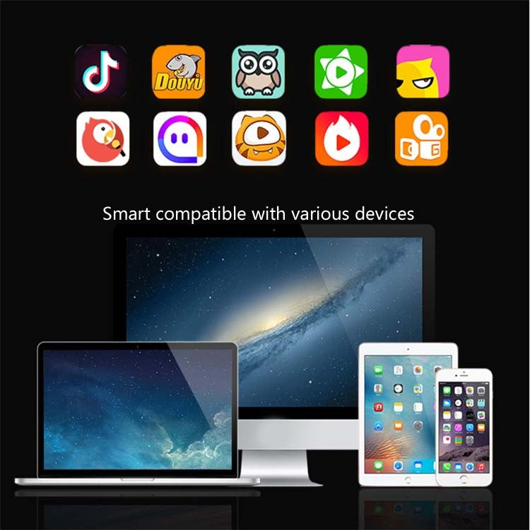 F007 Bluetooth Mobile Phone Live Singing Sound Card Set, Specifications: Sound Card + E300 Microphone + Earphone