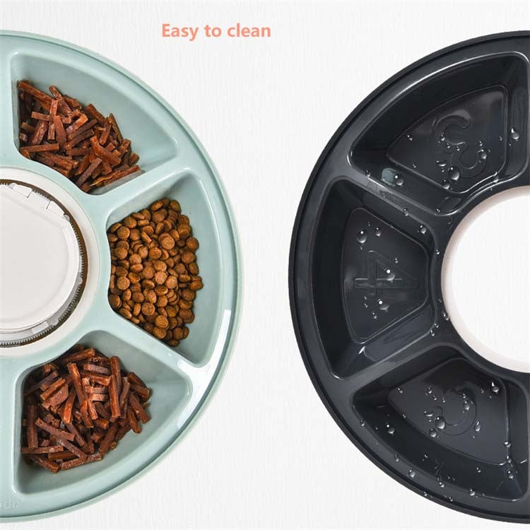 Pet Bowl Six-hole Intelligent Timing Feeder Timing Quantitative Automatic Feeder