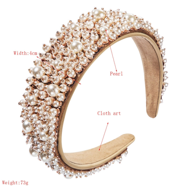 Hand Nailed Pearl All-match Ladies Hair Band