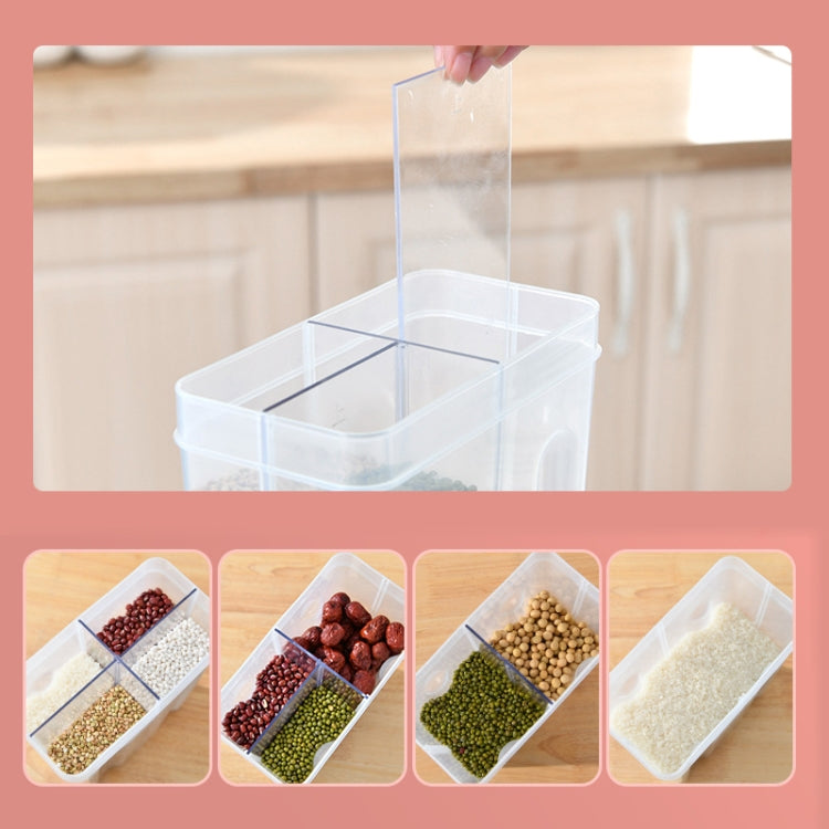 Kitchen Miscellaneous Grains Sealed Storage Tank Four-division Snack Food Preservation Box
