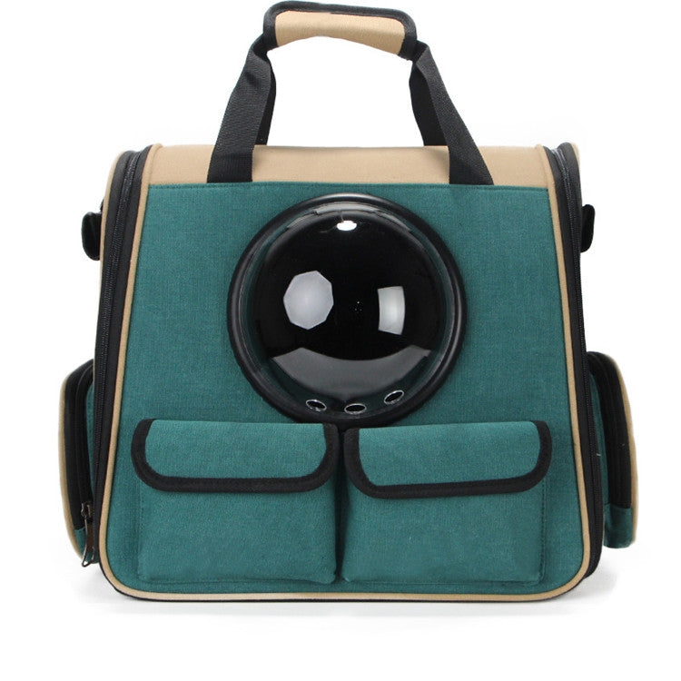 Cat Outing Bag Dog Space Bag Portable Pet Backpack, Style:Horizontal