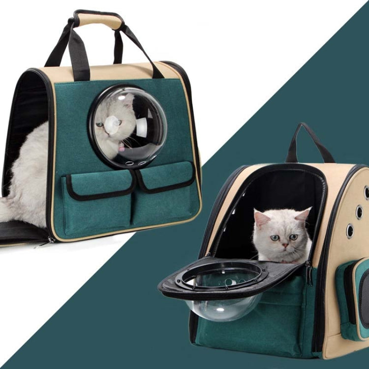 Cat Outing Bag Dog Space Bag Portable Pet Backpack, Style:Horizontal