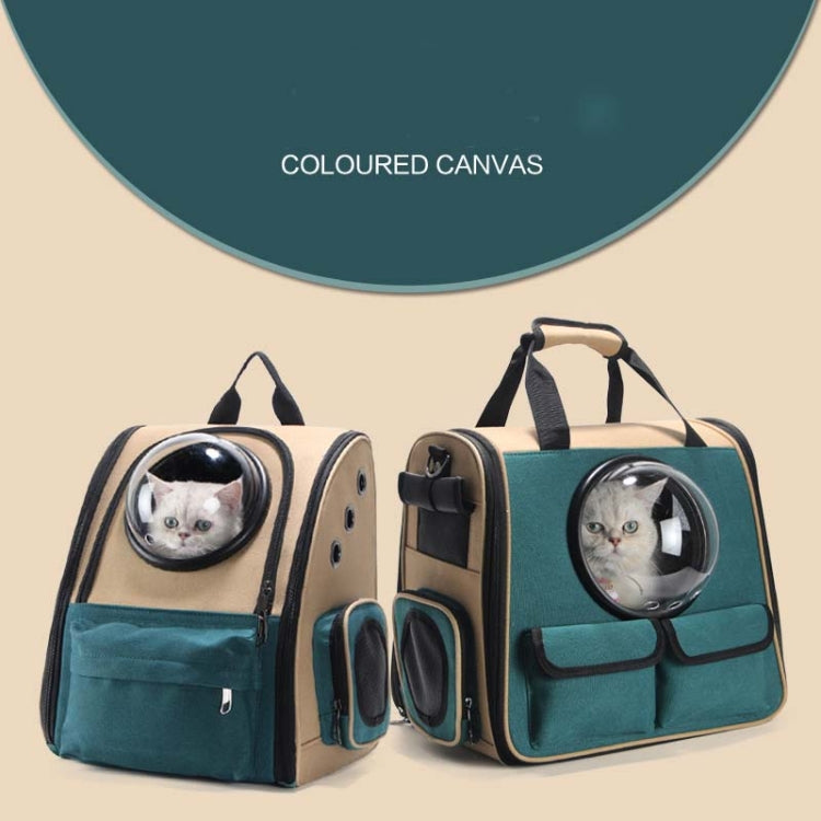 Cat Outing Bag Dog Space Bag Portable Pet Backpack, Style:Horizontal