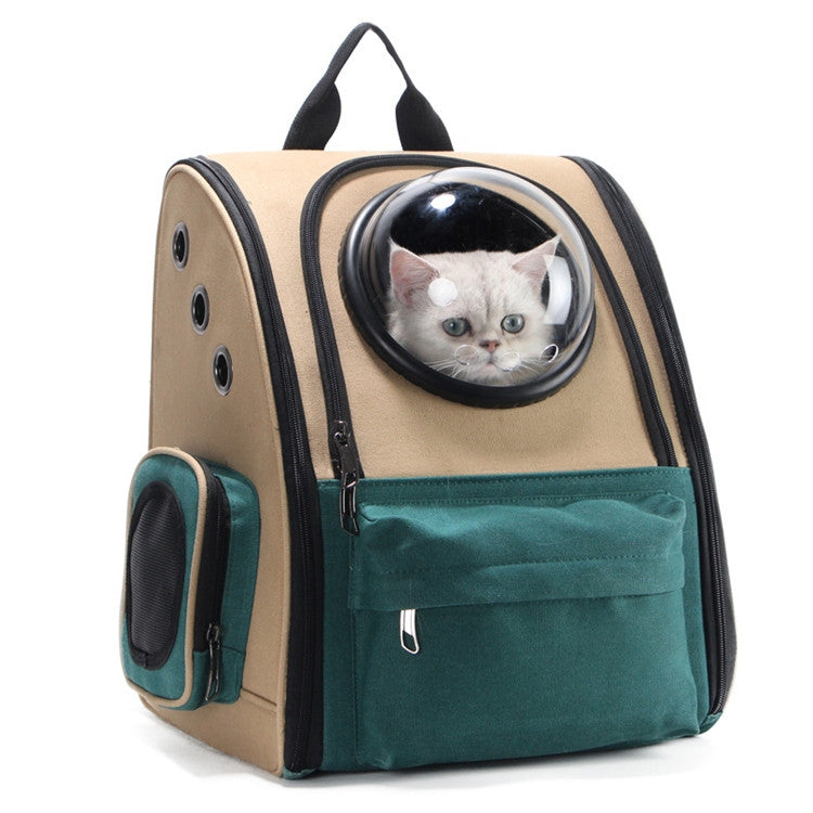 Cat Outing Bag Dog Space Bag Portable Pet Backpack, Style:Vertical Section