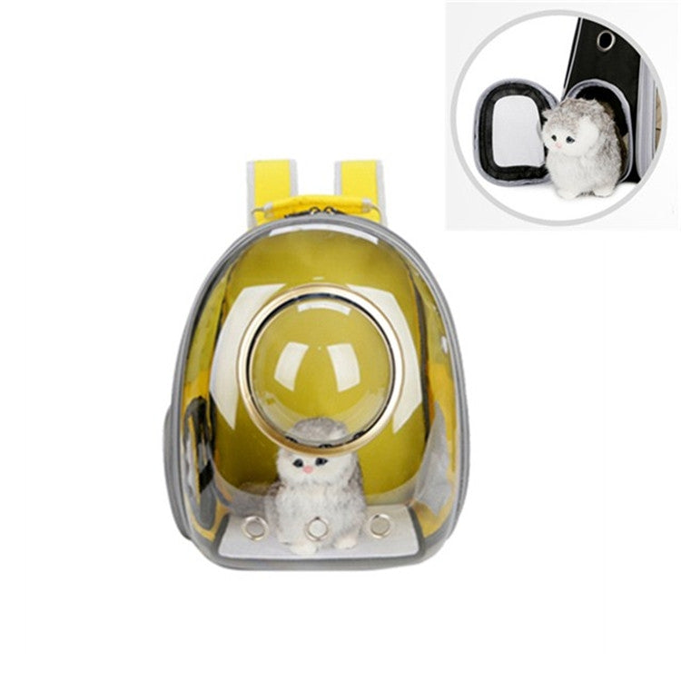 Space Capsule Pet Bag Panoramic Transparent Cat Go Out Portable Breathable Backpack with Cover