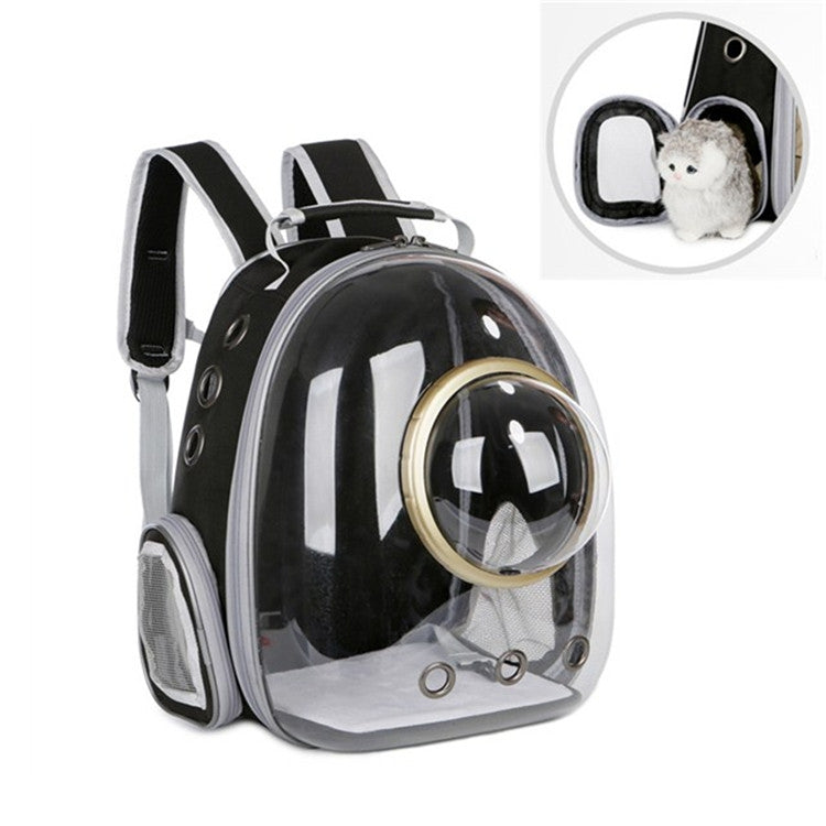 Space Capsule Pet Bag Panoramic Transparent Cat Go Out Portable Breathable Backpack with Cover