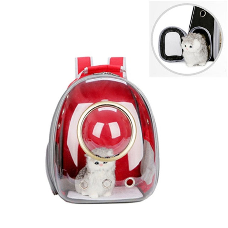 Space Capsule Pet Bag Panoramic Transparent Cat Go Out Portable Breathable Backpack with Cover