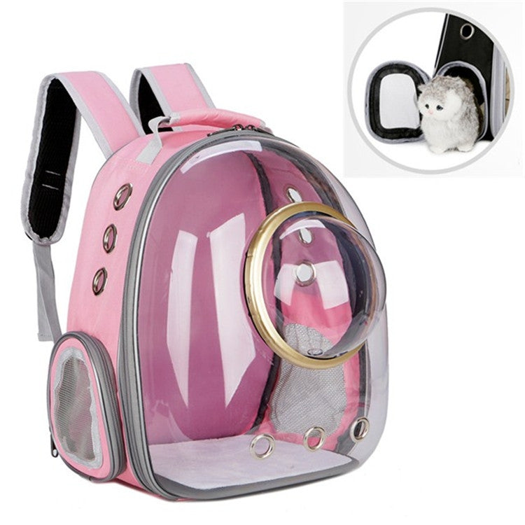 Space Capsule Pet Bag Panoramic Transparent Cat Go Out Portable Breathable Backpack with Cover