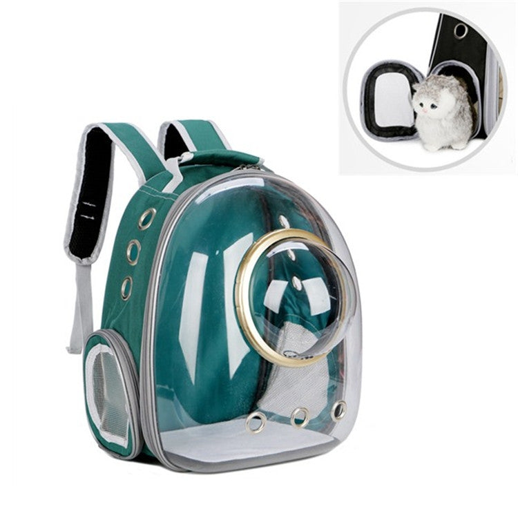 Space Capsule Pet Bag Panoramic Transparent Cat Go Out Portable Breathable Backpack with Cover