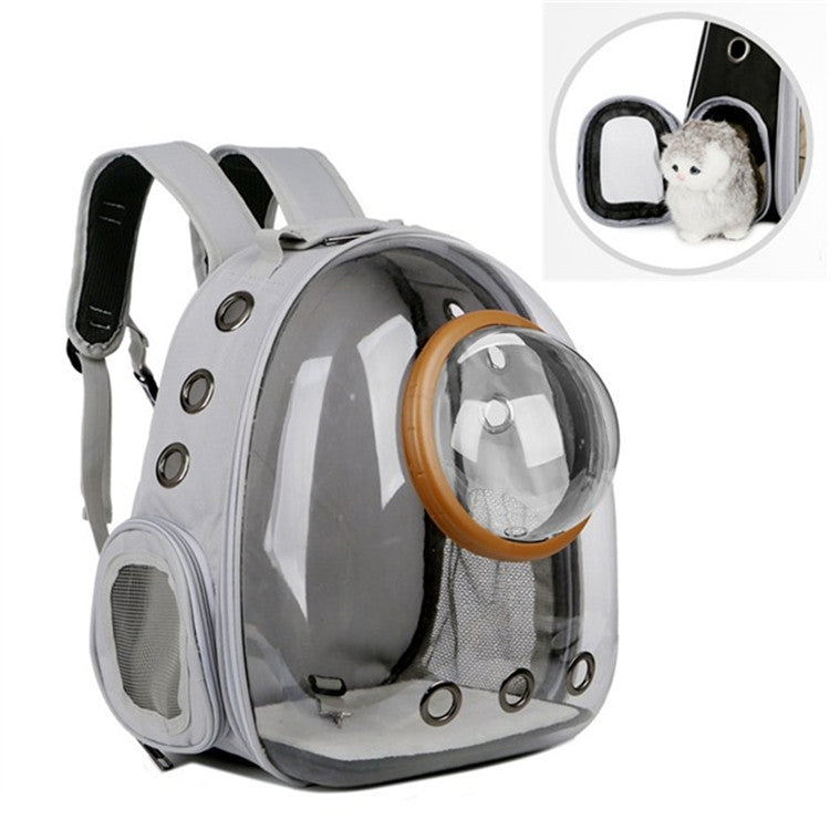 Space Capsule Pet Bag Panoramic Transparent Cat Go Out Portable Breathable Backpack with Cover