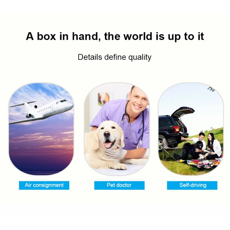 Pet Supplies Flight Case for Cats and Dogs, Size:66x48x53cm(Beige + Coffee)