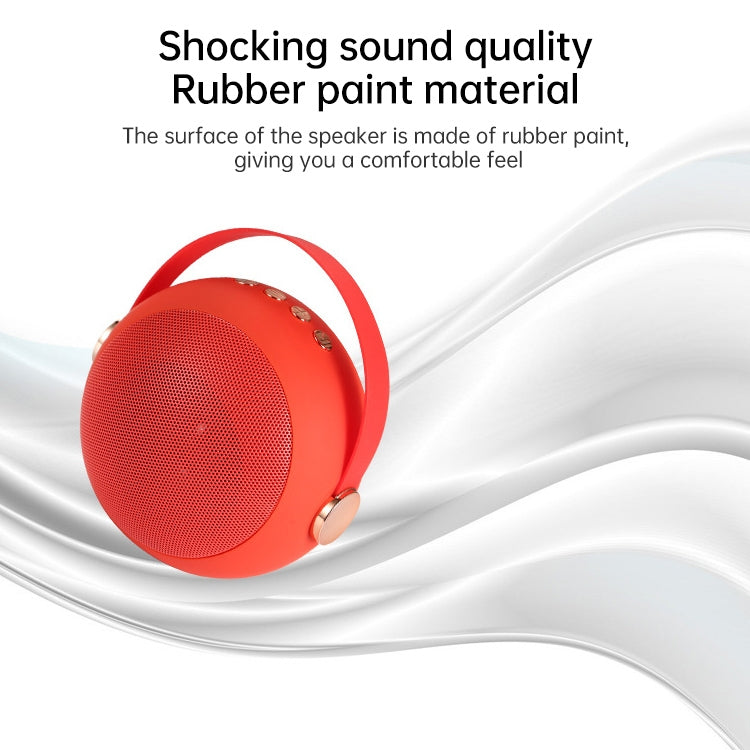 Wireless Bluetooth Speaker Outdoor Card USB Portable Mini Ball Speaker(Blue)