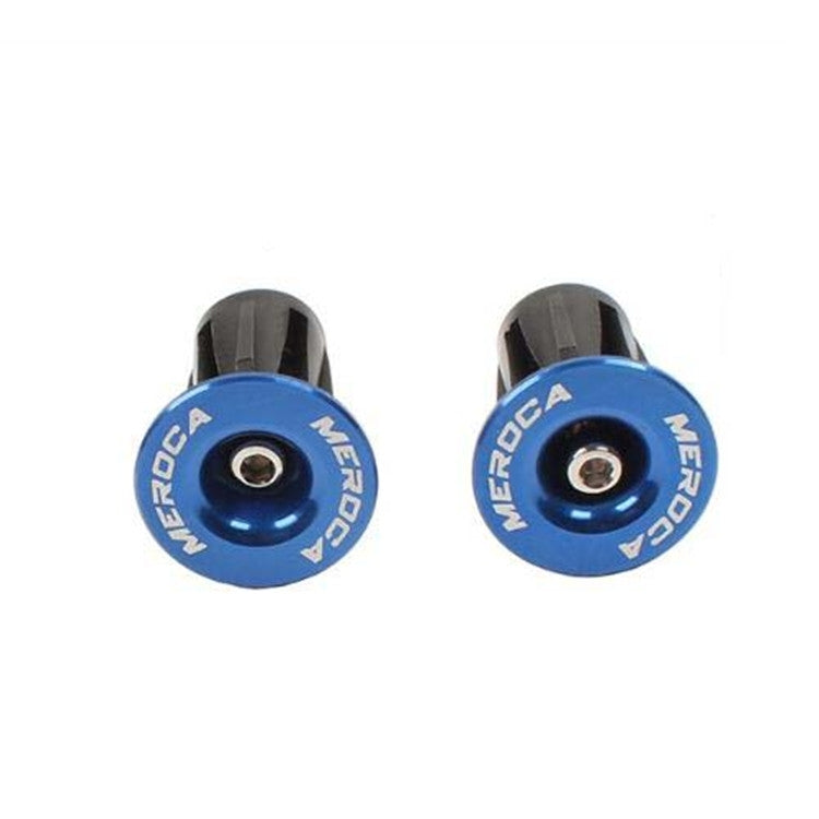 1pair MEROCA Mountain Bike Expansion Lock Bar Plug Road Bike Bicycle Bar Plug End Cover, Color: Blue