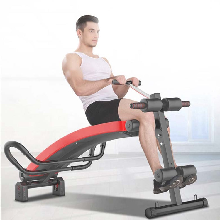 Foldable Sit-up Board For Household Multifunctional Abdomen, Specification: 177-1 Black Rubber Cotton