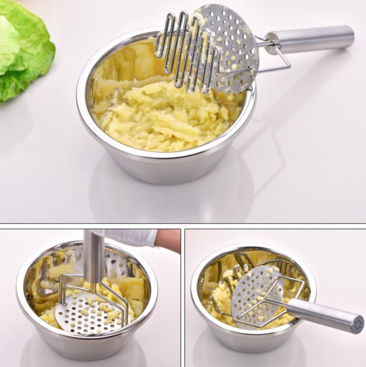 Double Stainless Steel Mashed Potato Masher Fruit Crusher