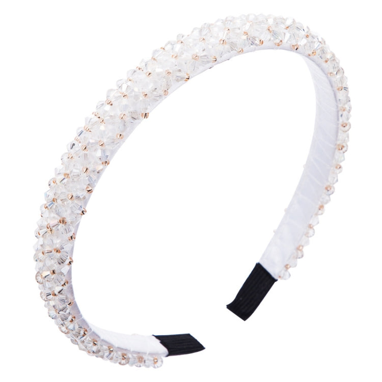 2 PCS Handmade Fine-edged Fabric Headband Crystal Headband