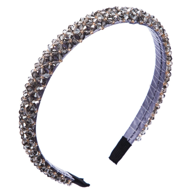 2 PCS Handmade Fine-edged Fabric Headband Crystal Headband