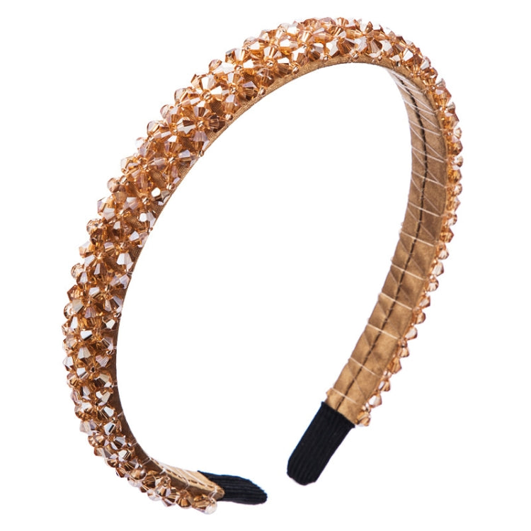 2 PCS Handmade Fine-edged Fabric Headband Crystal Headband