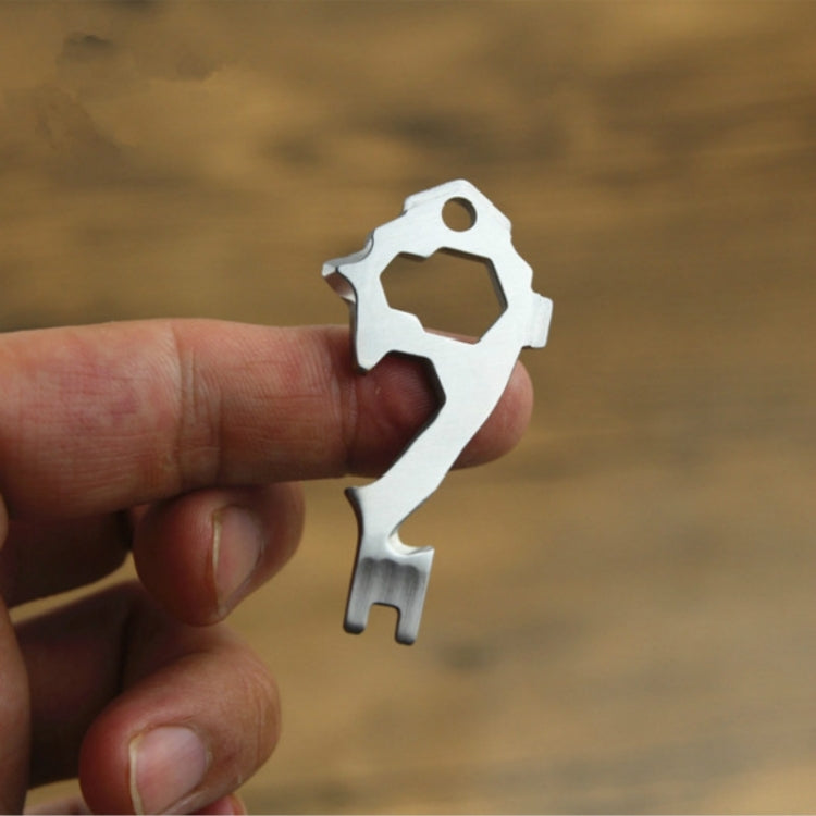 4 PCS 20 in 1 Multi-function EDC Tool Key Ring Bottle Opener Screwdriver Multi-purpose Outdoor Mini Tool