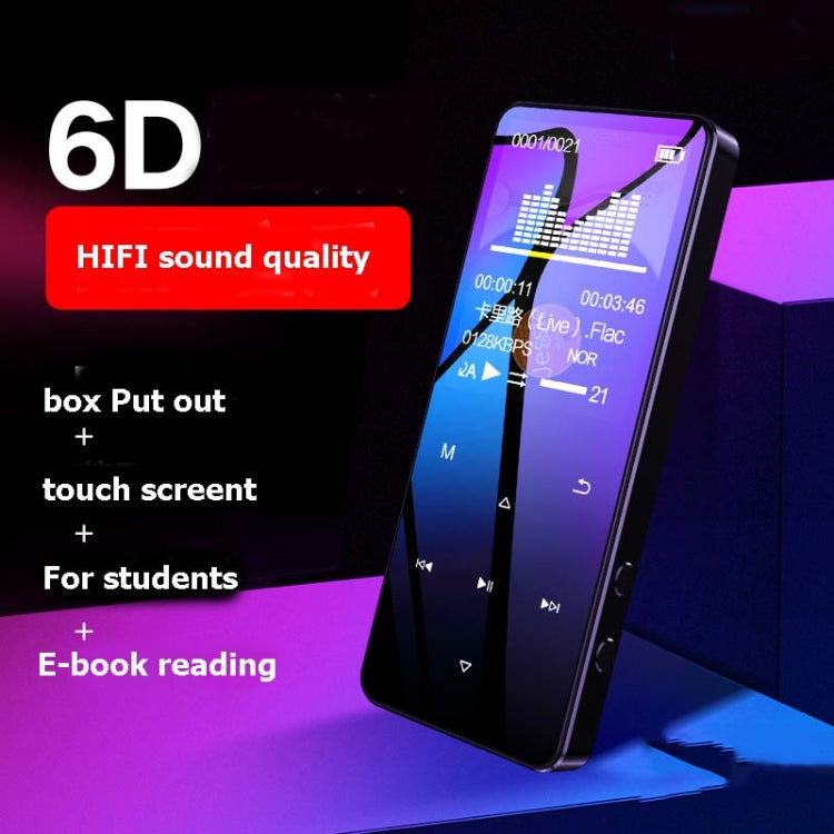 mrobo-M11 A6 1.8 inch Multi-function Touch MP3 Player Student MP4 Mini Walkman, Support External TF Card, Body color: Bluetooth  Touchpad, Memory Capacity: 4GB