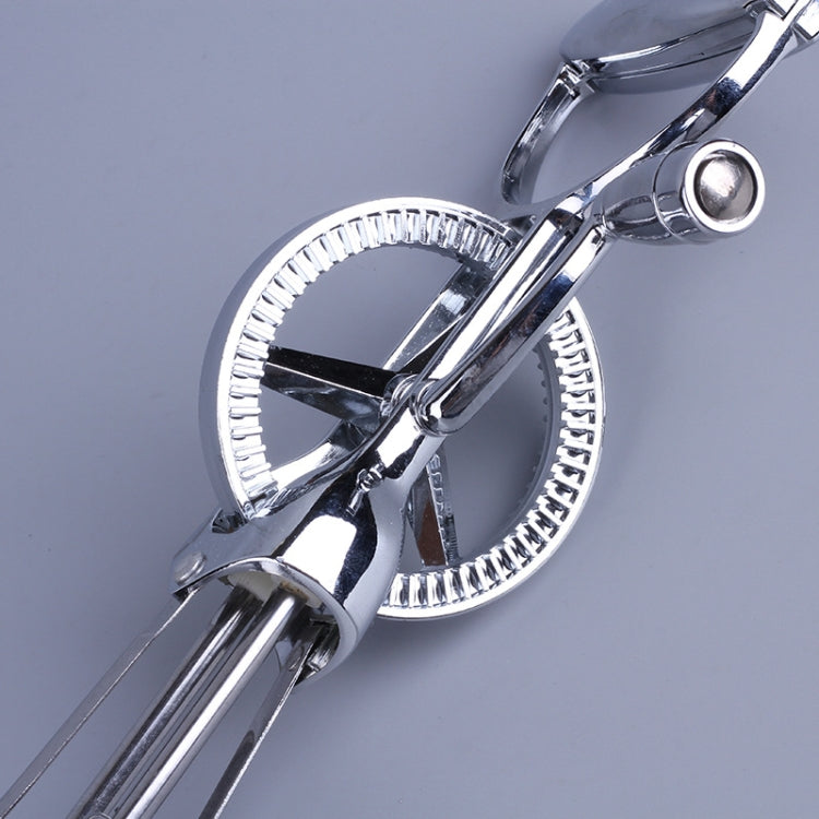 Stainless Steel Manual Egg Beater Kitchen Cooking Gadget Egg Beater(Steel Color)